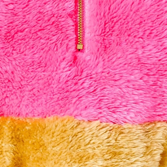 Lilly Pulitzer Keala Sherpa Popover – Pink Isle Colorblock – Size XXS - Picture 5 of 12